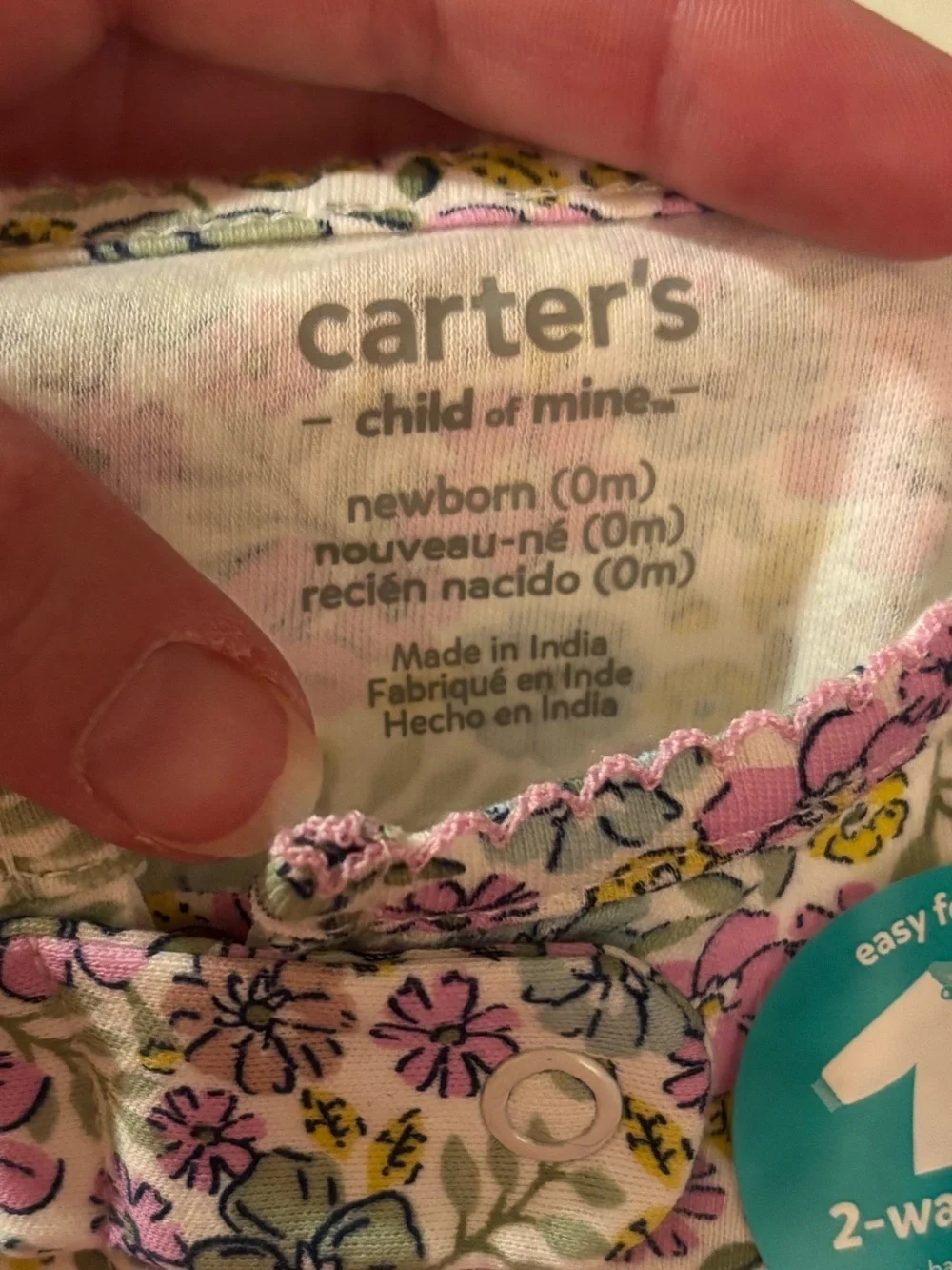 NWT Carters *Bundle of 3* infant girls sleep n play sz NB